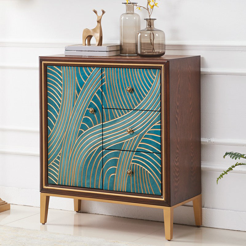 Modern Style Sideboard Buffet with Engineered Wood Drawers and Storage Sideboard