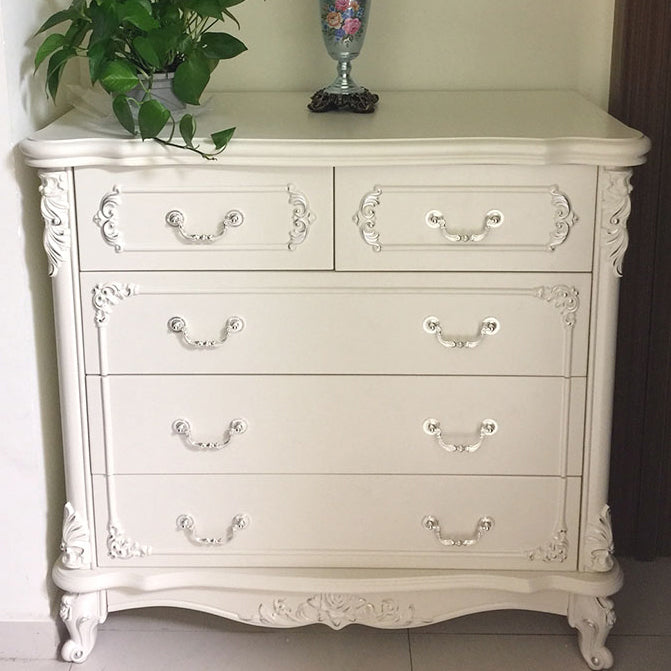 Modern Engineered Wood Buffet Sideboard White Buffet Server for Dining Room