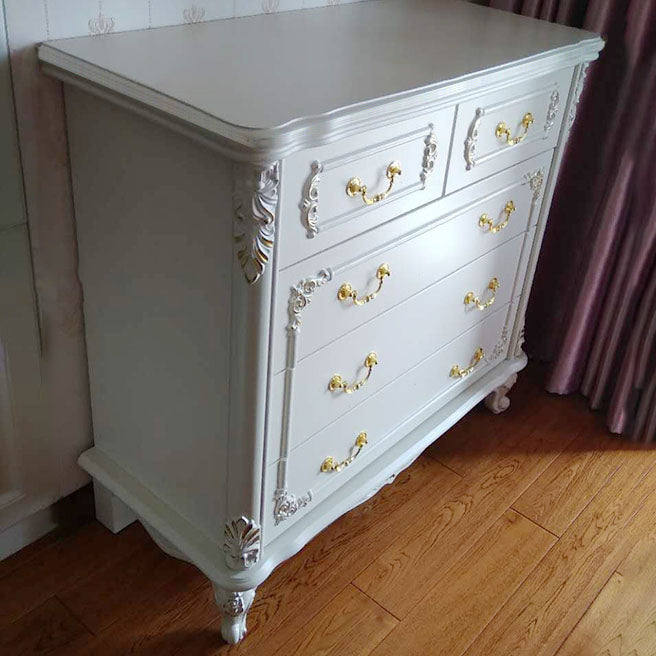 Modern Engineered Wood Buffet Sideboard White Buffet Server for Dining Room