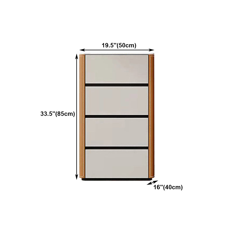 Modern Style Multi Drawer Buffet Stone Top Sideboard for Living Room