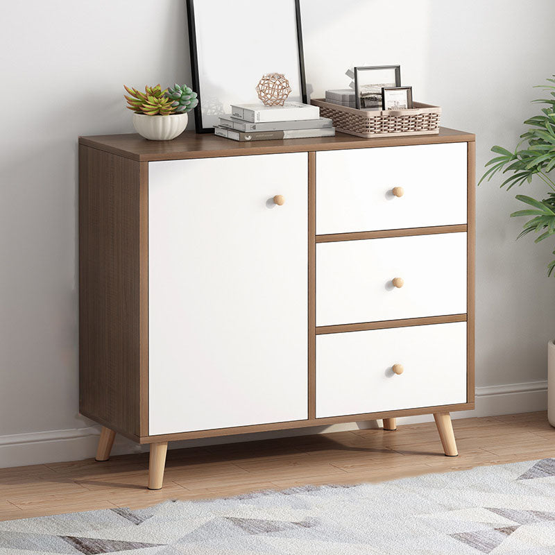 Contemporary Chest Horizontal Combo Dresser with Door for Home