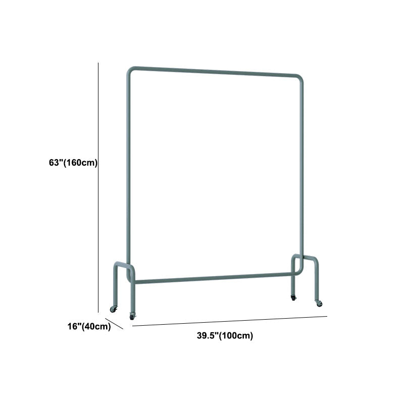 Modern Mental Hall Tree Steel Hall Tree with Castor Coat Hanger