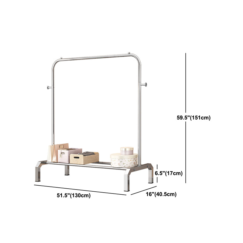 Contemporary Entryway Kit Metal Free Standing Hooks Shelving Included Hall Stand