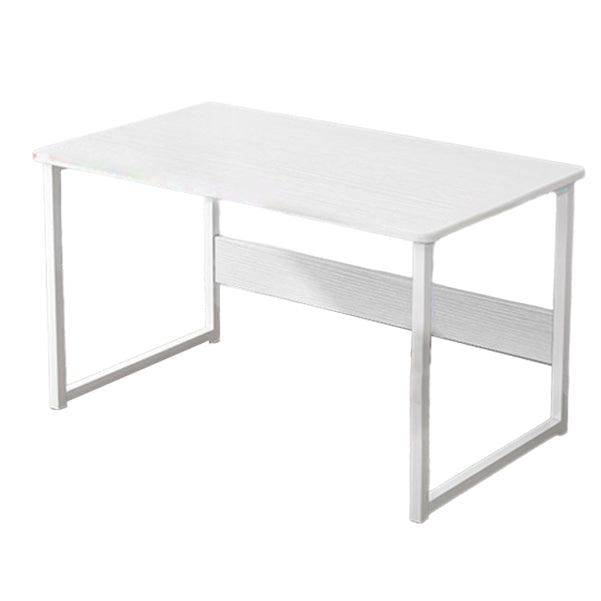 Rectangular Office Desk Glam Wooden Writing Desk with Metal Legs