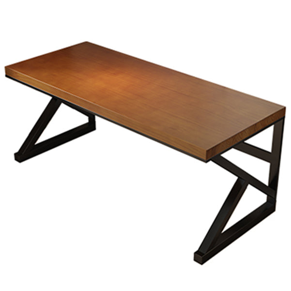 Contemporary Solid Wood Writing Desk Rectangular Laptop Table