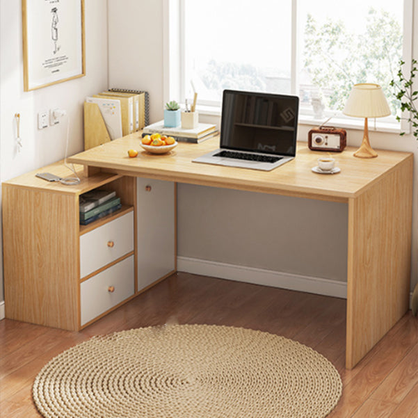 Contemporary Home Credenza Desk Rectangular Wooden Writing Desk