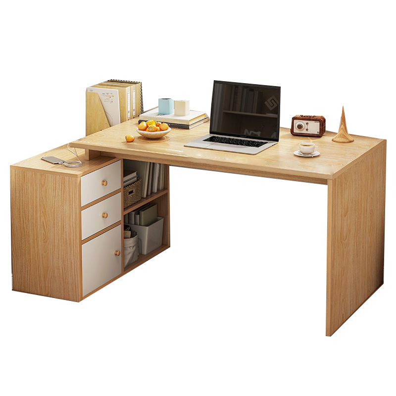 Contemporary Home Credenza Desk Rectangular Wooden Writing Desk