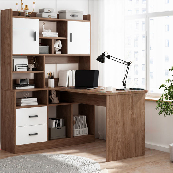 Contemporary Home Credenza Desk Rectangular Wooden Writing Desk