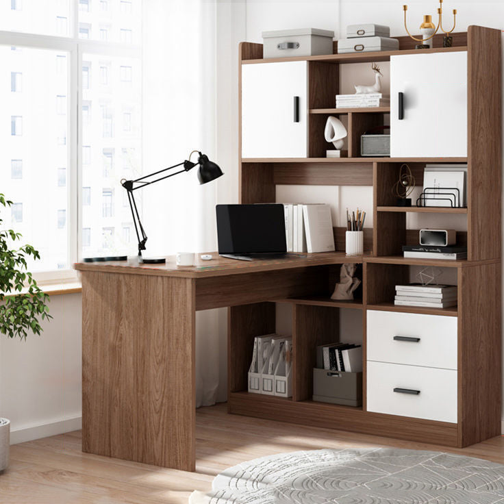 Contemporary Home Credenza Desk Rectangular Wooden Writing Desk