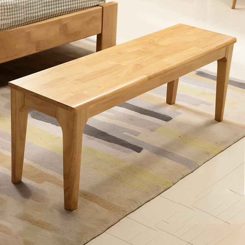 17.7 Inch Height Modern Seating Bench Solid Wood Bench with Legs