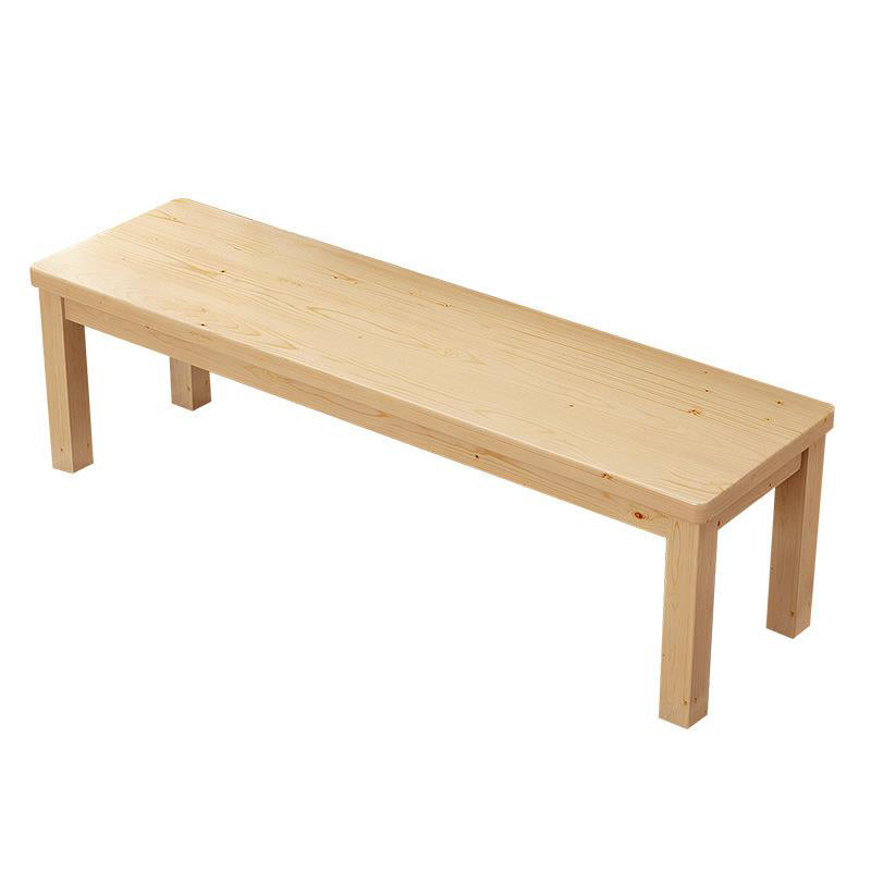 11.8" Wide Contemporary Seating Bench Solid Wood Bench with Squared Legs