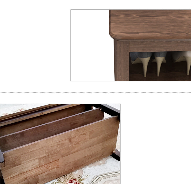 13.8" Wide Modern Entryway Bench Solid Wood Entryway Bench Seating Bench