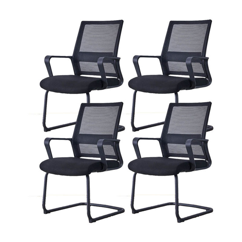 Swivel Fixed Arms Chair Breathable AirGrid Seat and Back Office Chair