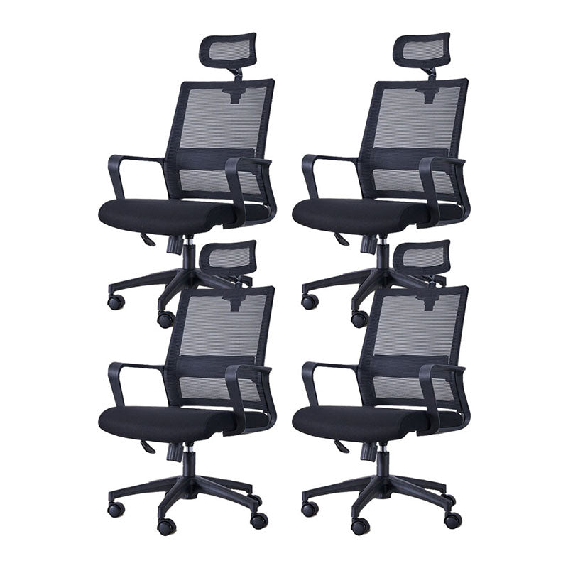 Swivel Fixed Arms Chair Breathable AirGrid Seat and Back Office Chair