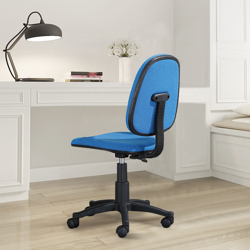 Modern Armless Upholstered Office Chair Nylon Height-adjustable Office Chair