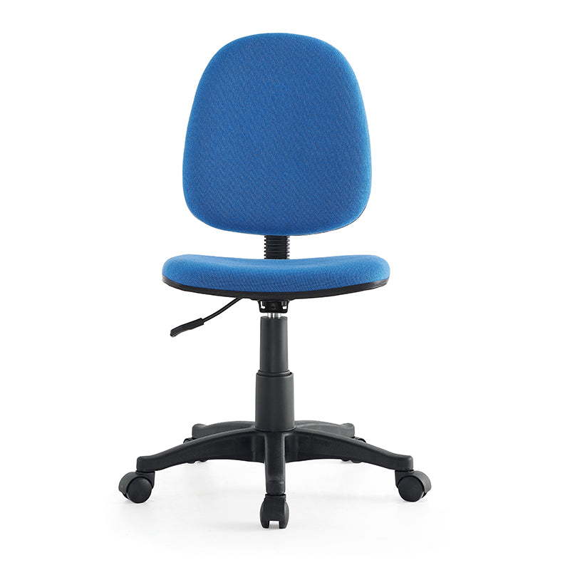 Modern Armless Upholstered Office Chair Nylon Height-adjustable Office Chair