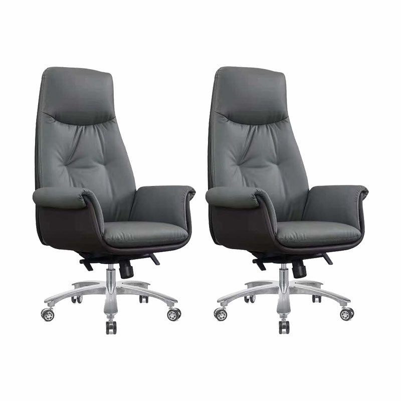 Swivel with Wheels Office Chair CorLiving Workspace Leather Chair