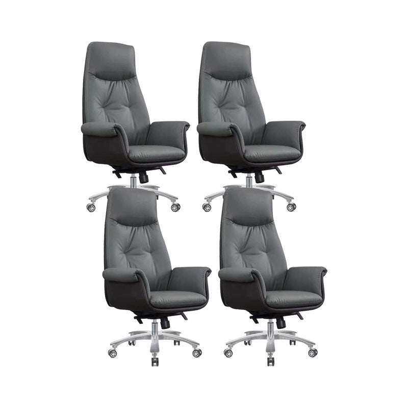 Swivel with Wheels Office Chair CorLiving Workspace Leather Chair