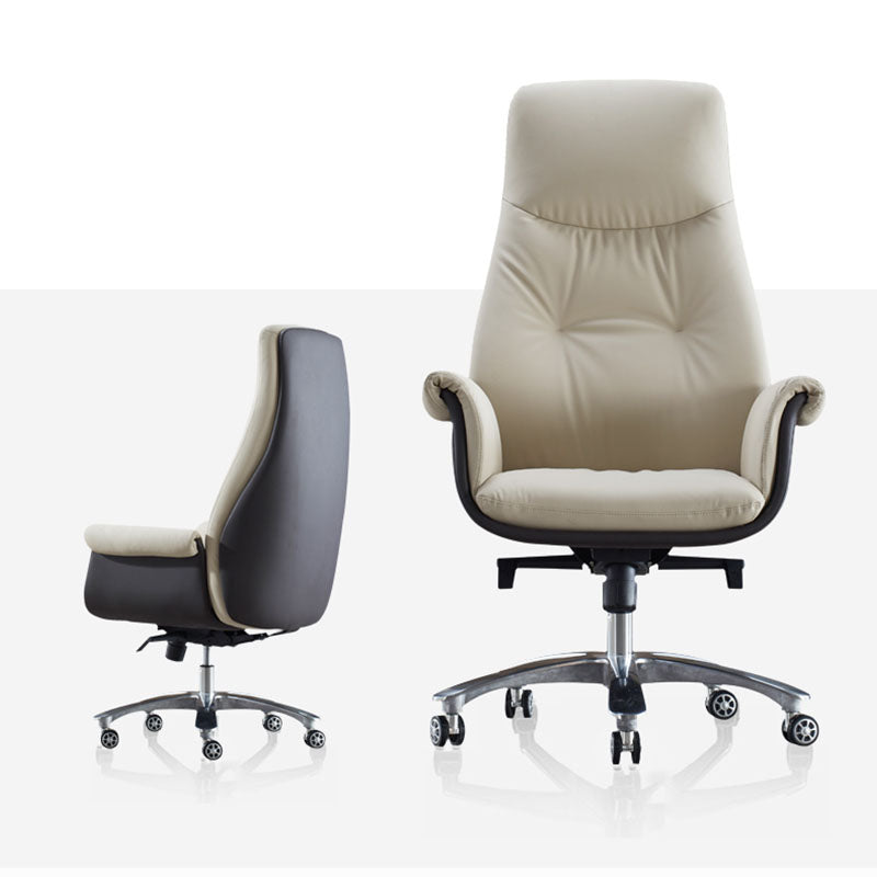 Swivel with Wheels Office Chair CorLiving Workspace Leather Chair