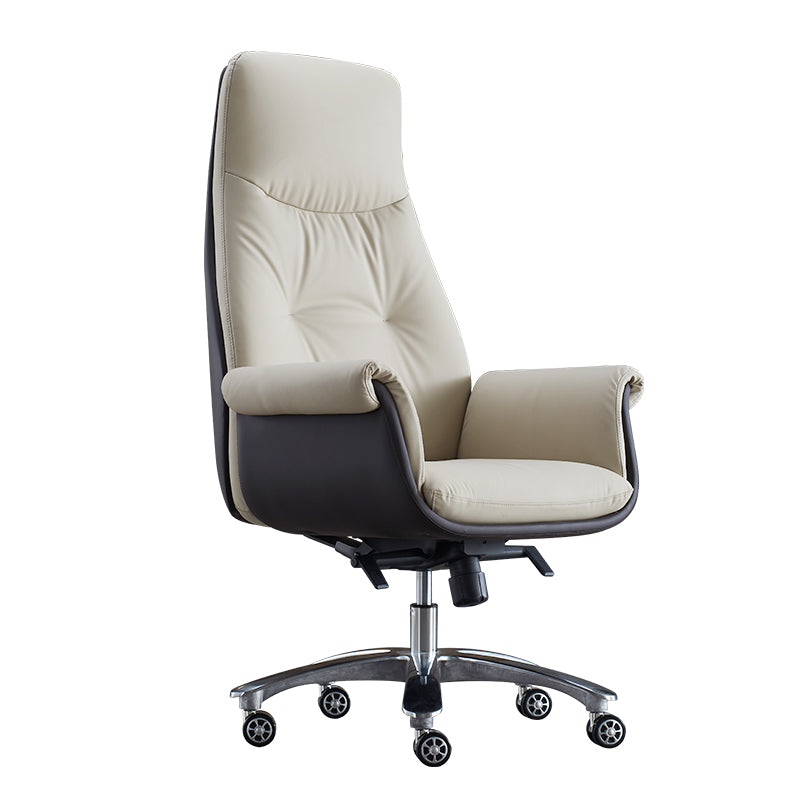 Swivel with Wheels Office Chair CorLiving Workspace Leather Chair