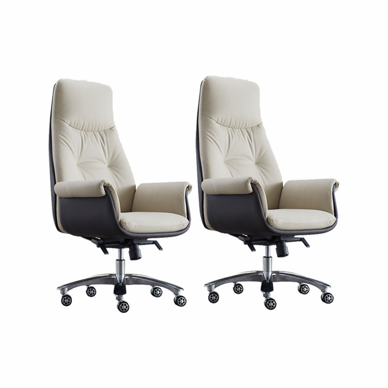 Swivel with Wheels Office Chair CorLiving Workspace Leather Chair