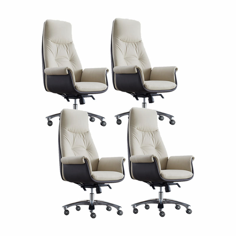 Swivel with Wheels Office Chair CorLiving Workspace Leather Chair