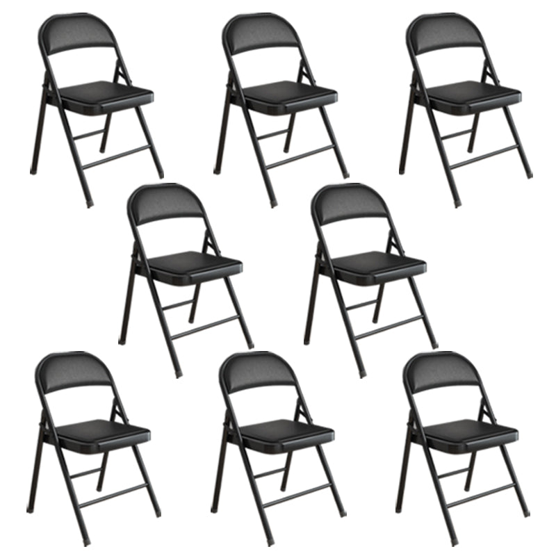 Armless Upholstered Conference Chair Low Back Leather Conference Chair