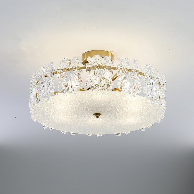 Modern Style Ceiling Light Creative Glass Flush Mount Light Fixture