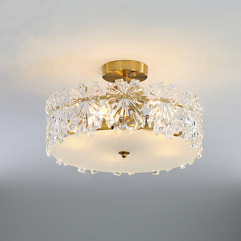 Modern Style Ceiling Light Creative Glass Flush Mount Light Fixture