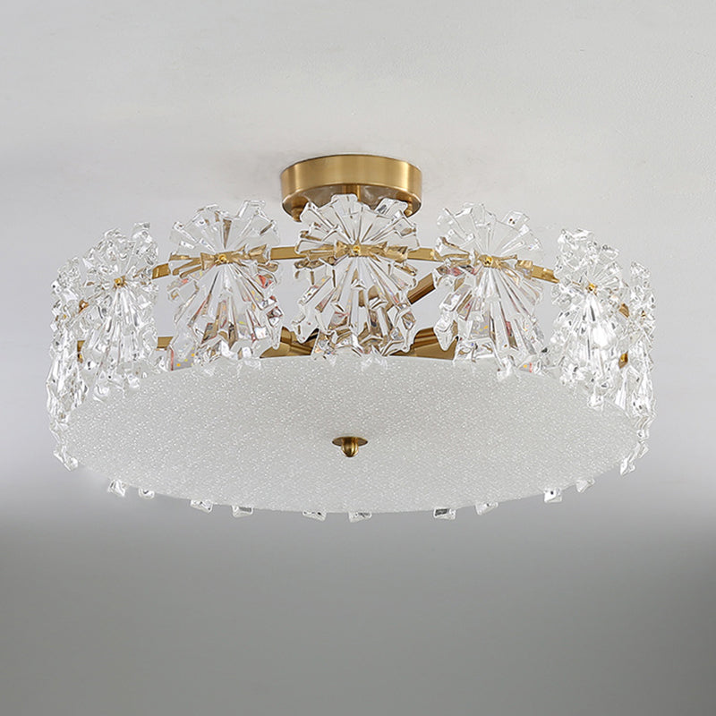 Modern Style Ceiling Light Creative Glass Flush Mount Light Fixture