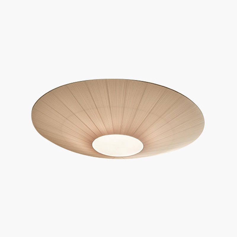 Contemporary Style Round Flush Mount Fixture Metal 1-Light Flush Mount Lighting