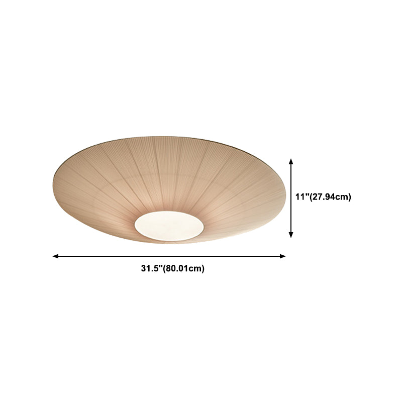 Contemporary Style Round Flush Mount Fixture Metal 1-Light Flush Mount Lighting