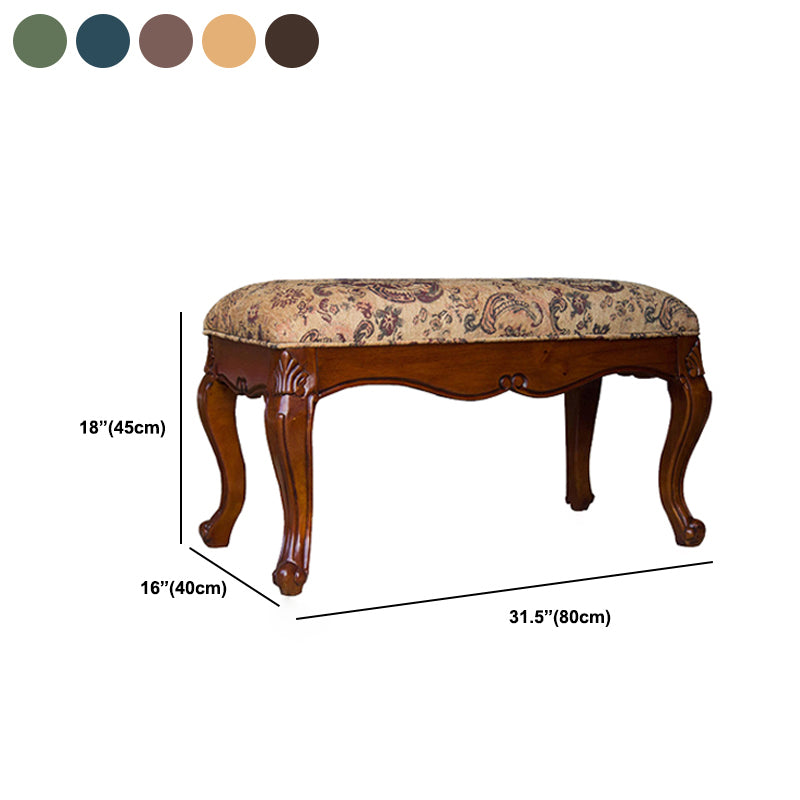 Rectangle 17.7"H Entryway Bench Cushioned Upholstered Seating Bench