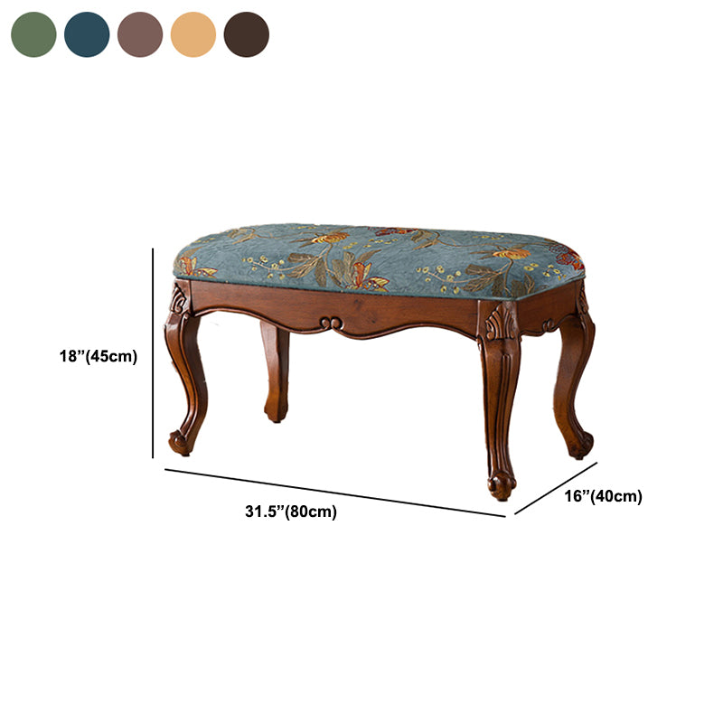 Rectangle 17.7"H Entryway Bench Cushioned Upholstered Seating Bench