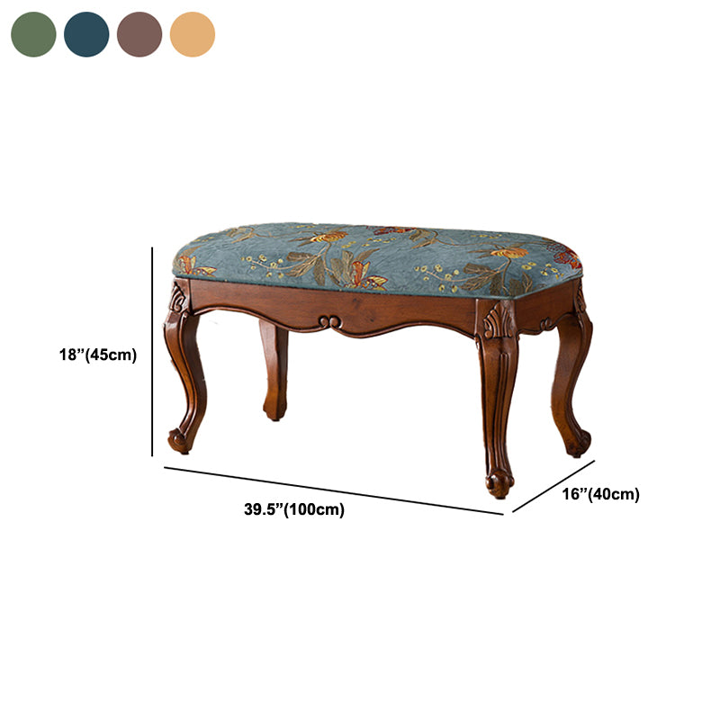 Rectangle 17.7"H Entryway Bench Cushioned Upholstered Seating Bench