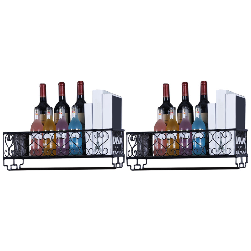 Metal Wall Mounted Wine Glass Stemware Rack Holder Industrial Wine Holder