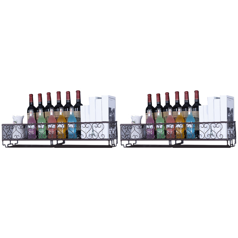 Metal Wall Mounted Wine Glass Stemware Rack Holder Industrial Wine Holder