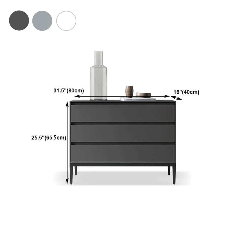 Modern Engineered Wood Sideboard 3-Drawer Dining Room Buffet Server 31.5"L x 15.7"W x 25"H