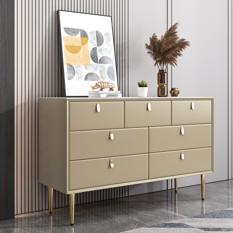 59"L Glam Style Sideboard Table with Pine Solid Wood Drawers Sideboard for Living Room