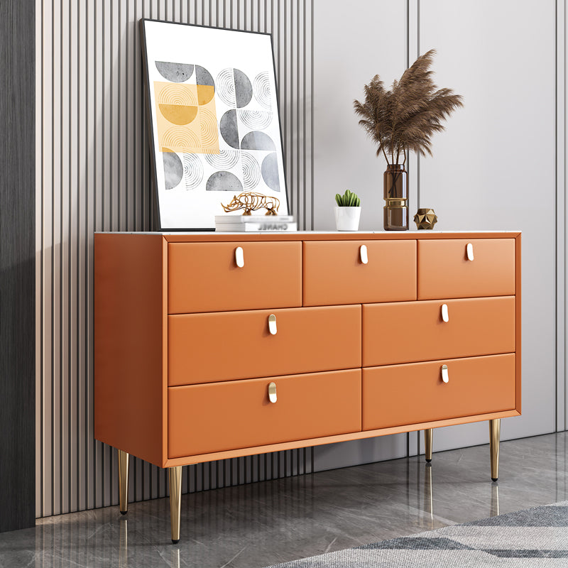 59"L Glam Style Sideboard Table with Pine Solid Wood Drawers Sideboard for Living Room