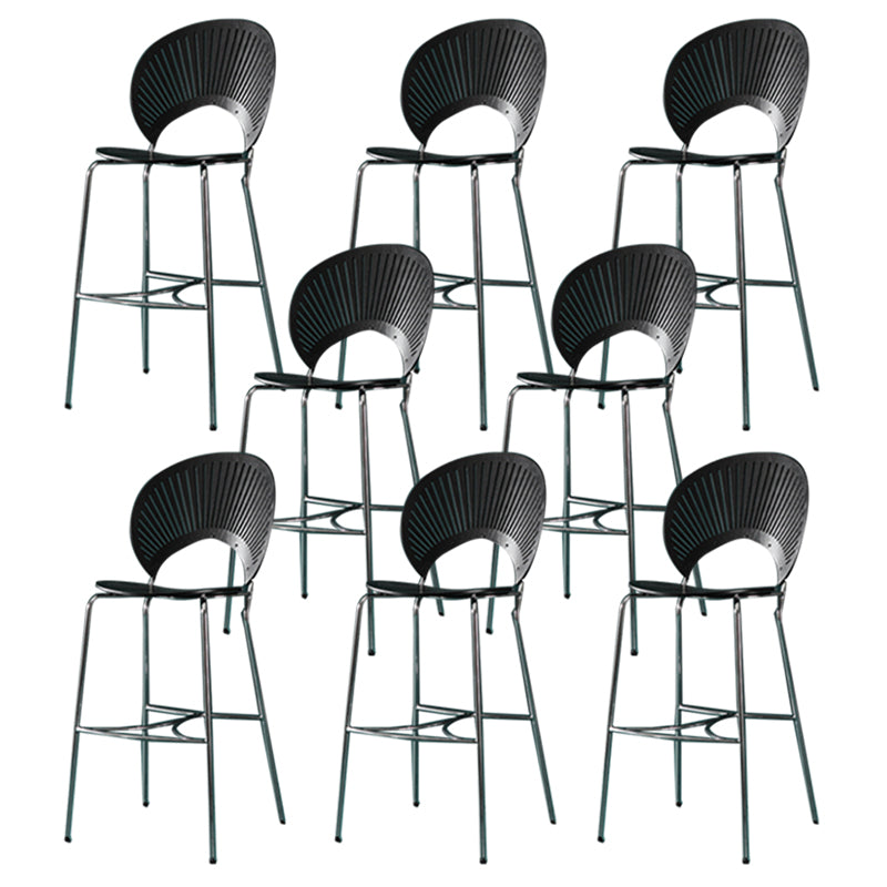 Metal Footrest Bristol Counter Stool Industrial Armless Bar Stool