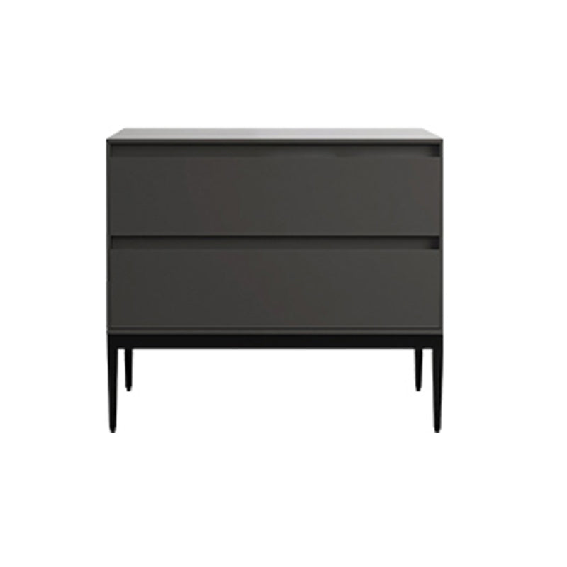 Drawer Storage Bed Night Table Contemporary Solid Wood Nightstand 2 Drawer