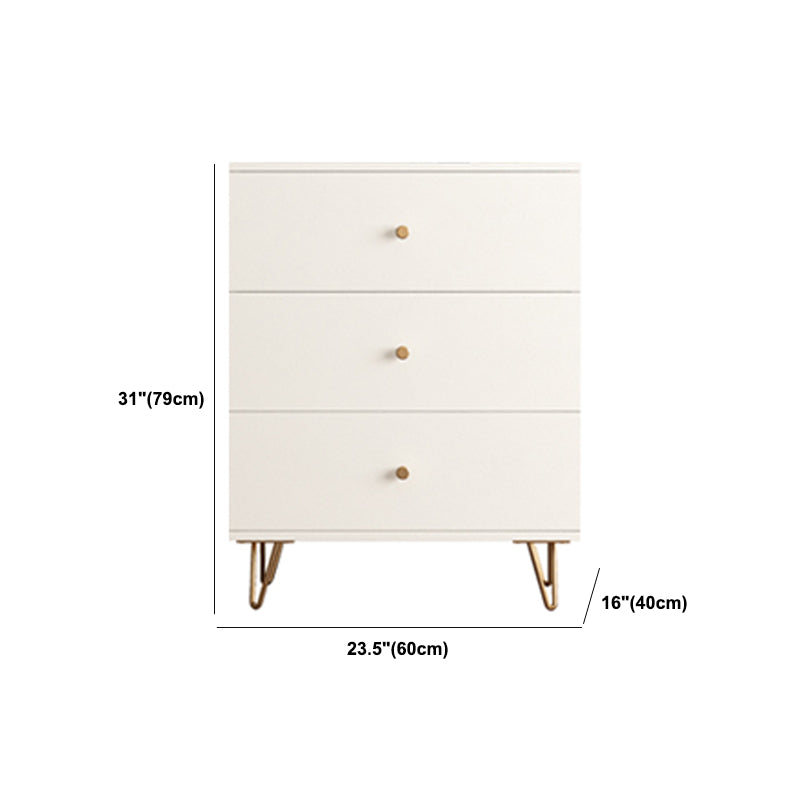 Classic Glam Soft-Close Storage Chest Drawers White Wood Dresser