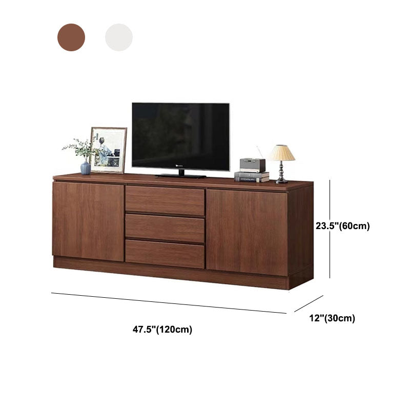 58-inch H Traditional TV Stand Console Wood TV Stand With 2 Doors