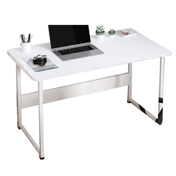 Contemporary Office Desk Rectangular Gaming Desk with Metal Legs