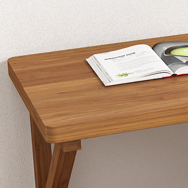 Solid Wood L-Shape Writing Desk Modern Meeting Desk for Office