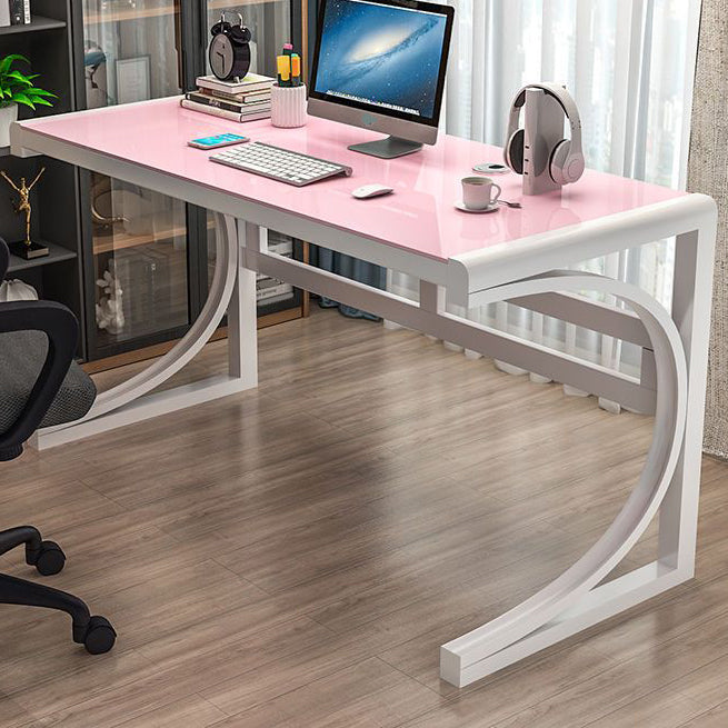 Rectangular Cable Management Computer Desk 29.5-inch Gaming Desk