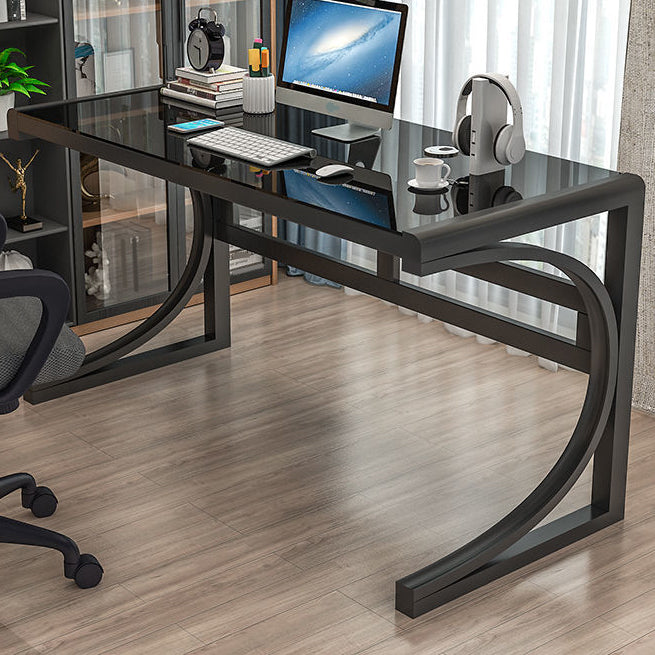 Rectangular Cable Management Computer Desk 29.5-inch Gaming Desk