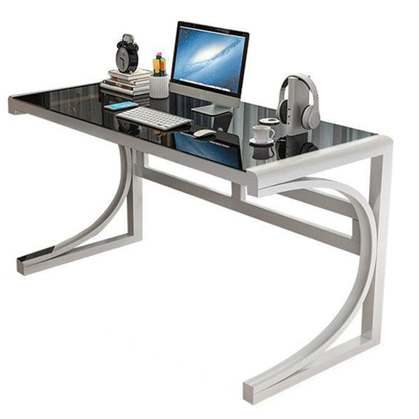 Rectangular Cable Management Computer Desk 29.5-inch Gaming Desk