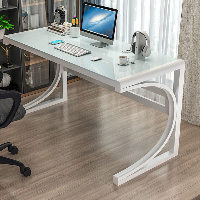 Rectangular Cable Management Computer Desk 29.5-inch Gaming Desk